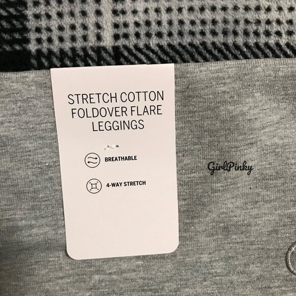 vs PINK flare leggings IN HEATHER GREY BLING NEW RELEASE M-XXL & SHORT LENGTH - Picture 10 of 10